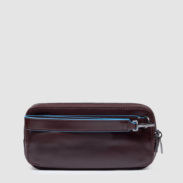 Men's Leather Clutch Bag with 12 Card Slots - 3