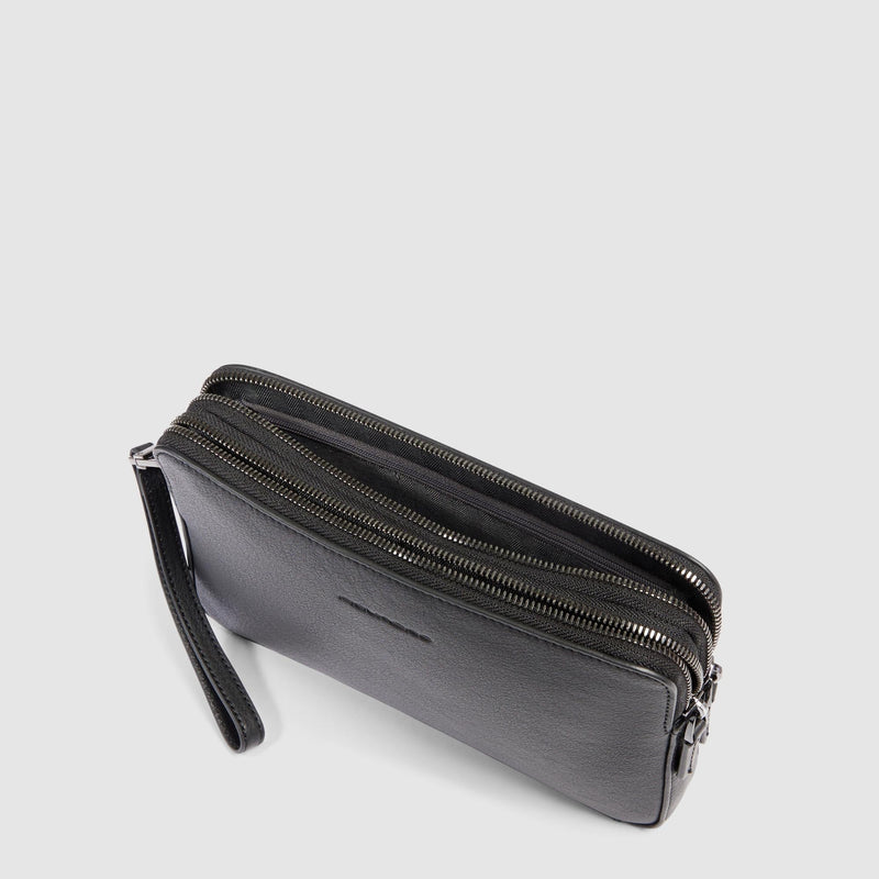 Leather Wristlet with RFID Protection & Card Slots