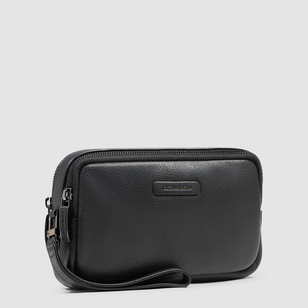 Men's Leather Clutch with Wrist Strap - 2