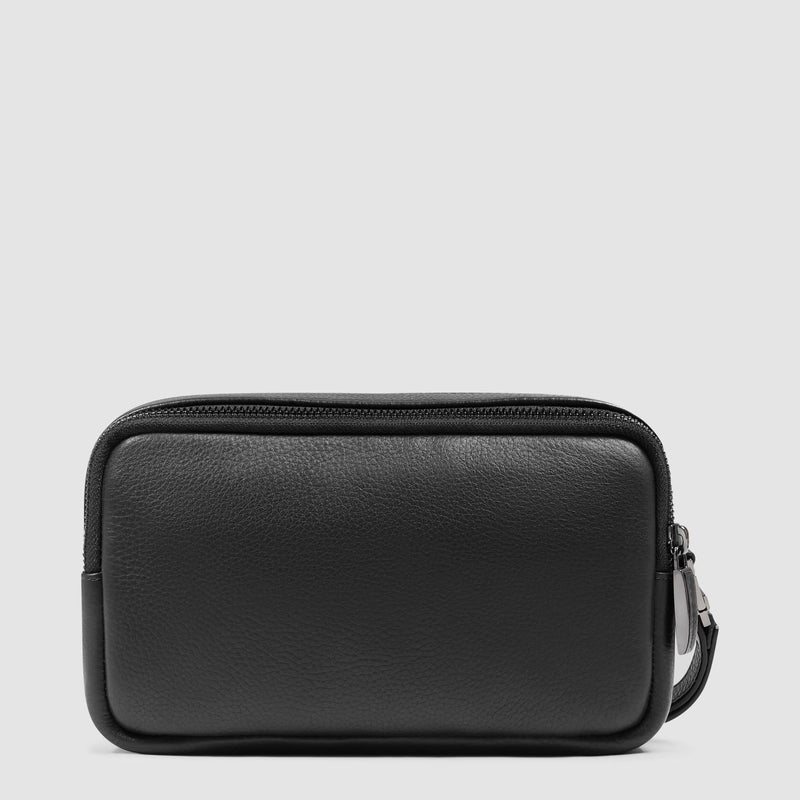 Men's Leather Clutch with Wrist Strap