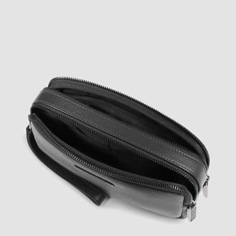 Men's Leather Clutch with Wrist Strap