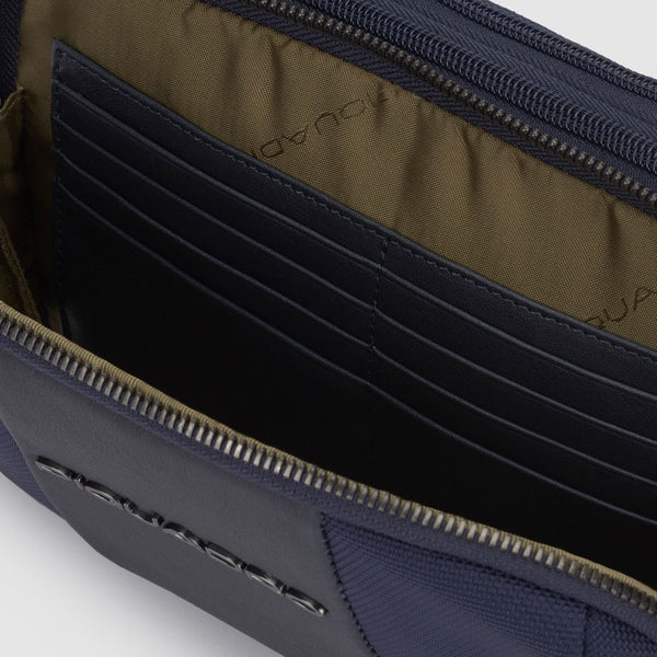 Pochette uomo a due scomparti in tessuto riciclato - 6