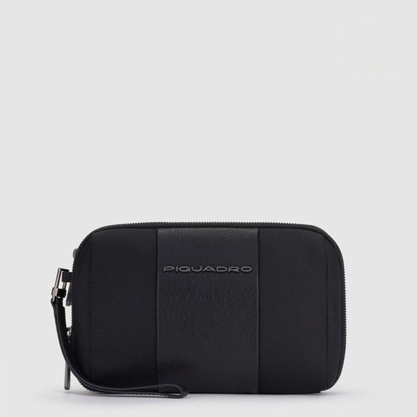 Men's Clutch Bag in Recycled Nylon with RFID Protection - 1