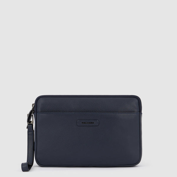 Men's Leather Clutch with 8 Card Slots and RFID Protection - 1