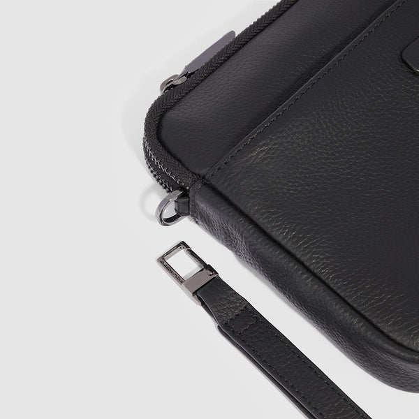 Men's Leather Clutch with 8 Card Slots and RFID Protection - Black - photo 4