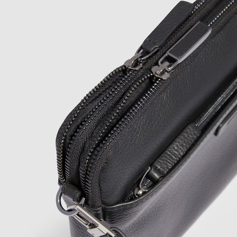 Men's Leather Clutch with 8 Card Slots and RFID Protection - Black - photo 5