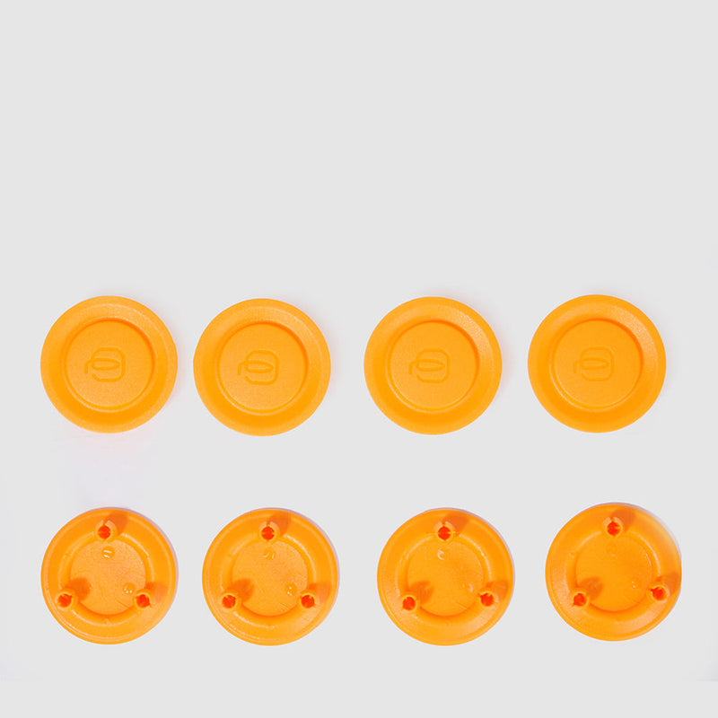Set of 8 Suitcase Wheel Caps for PQ-Light Luggage - orange special