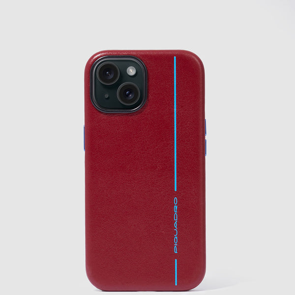 Leather iPhone® 15 Case with Rigid Shell - 1