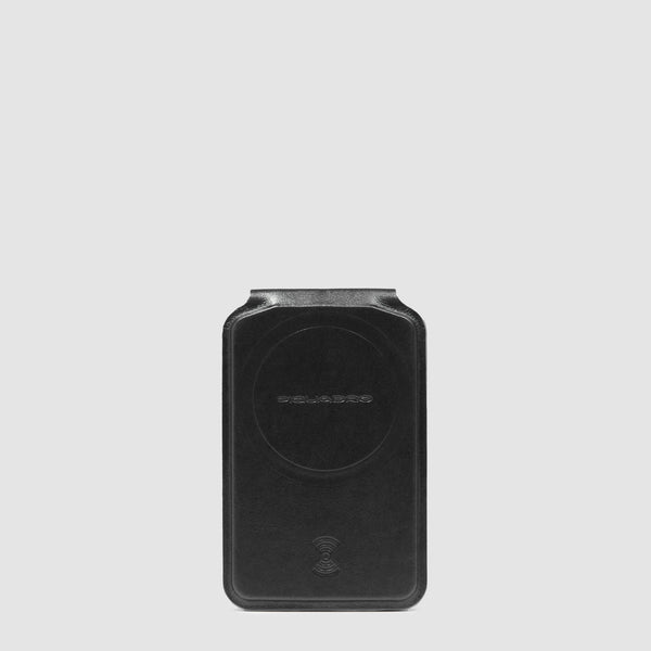MagSafe® Leather Wallet with Rechargeable Tracker - Black - photo 2