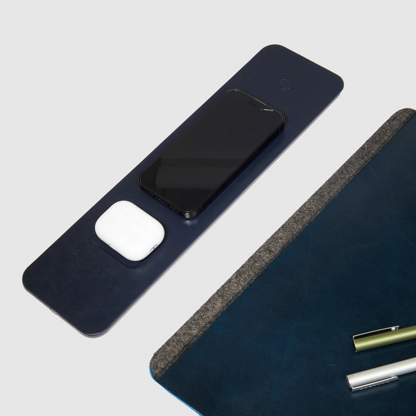 Leather Desk Pad with 15W Wireless Charging - 3
