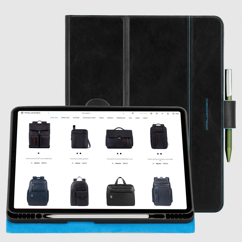 Leather iPad® Pro 13-Inch Case with Stand & Pen Holder - Black - photo 6