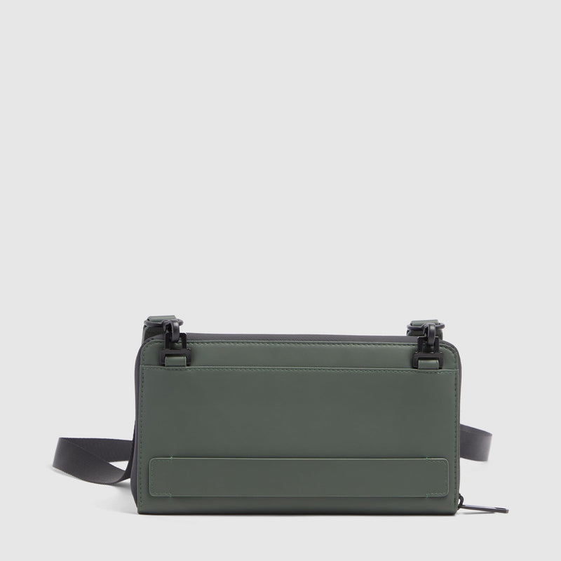 Men's Water-Resistant Clutch with RFID Protection - Green - photo 3