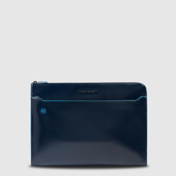 Leather Laptop Sleeve 13.3" with Stow-Away Handles - 1
