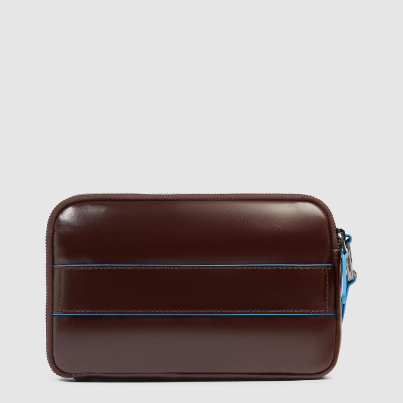 Bolso de mano hombre de tres fuelles - Caoba - foto 3