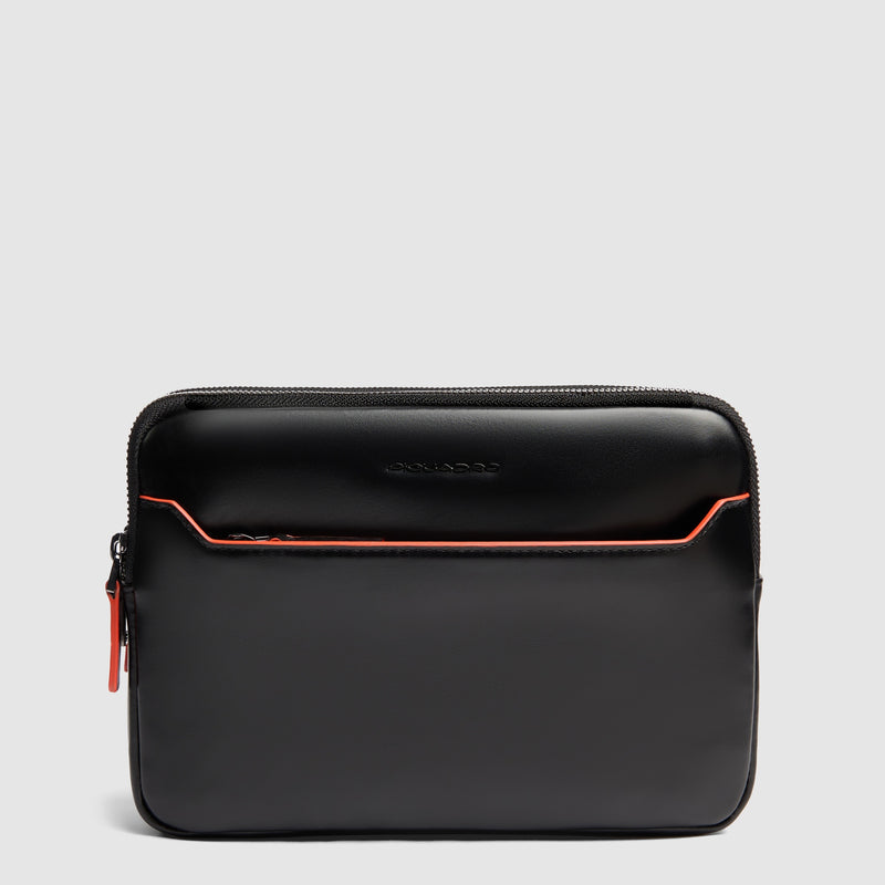 Pochette uomo con chiusura a impronta digitale - nero