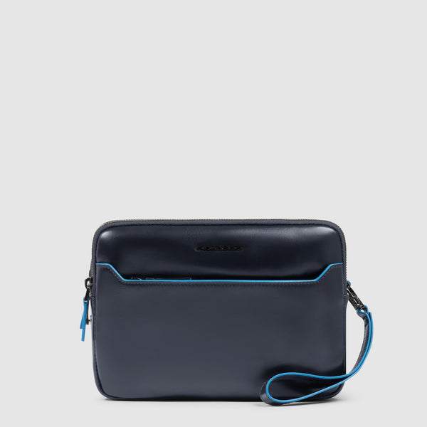 Men's Leather Clutch with Fingerprint Lock - 1