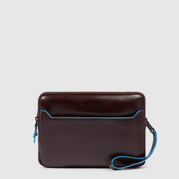 Men's Leather Clutch with Fingerprint Lock - 1