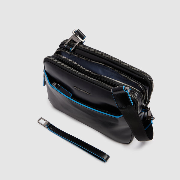 Men's Leather Clutch with Fingerprint Lock - Black - photo 4