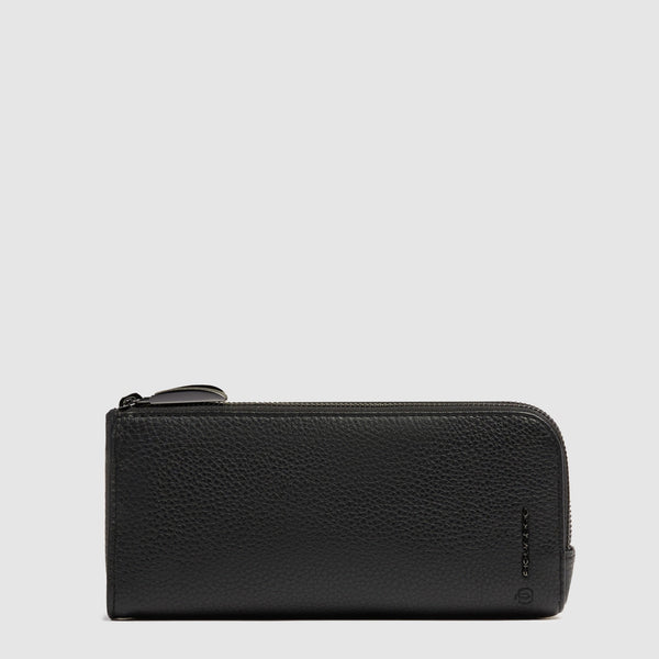Men's Leather Pouch with Glasses Compartment - 1