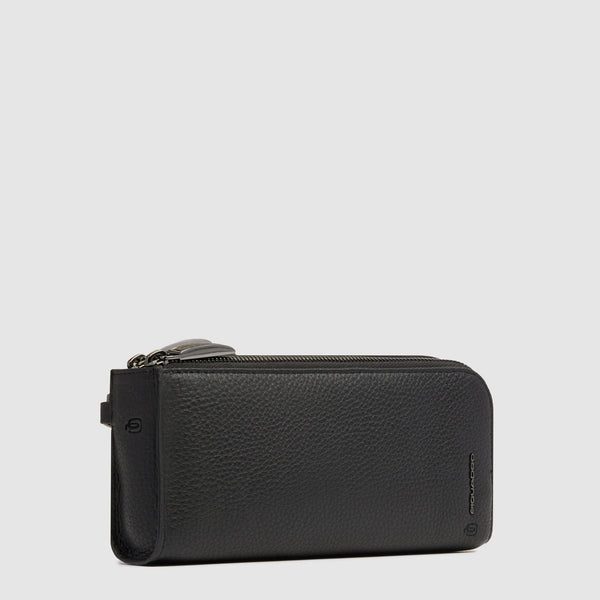 Men's Leather Pouch with Glasses Compartment - 2