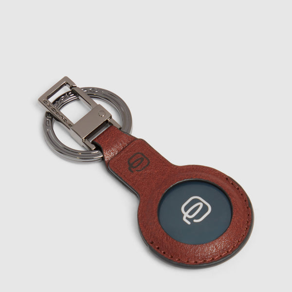 Llavero de piel con CONNEQU 4.0 - Tabaco