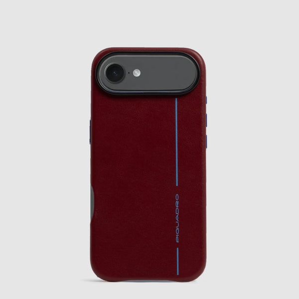 Leather iPhone® 17 Air Phone Case with MagSafe® - Red