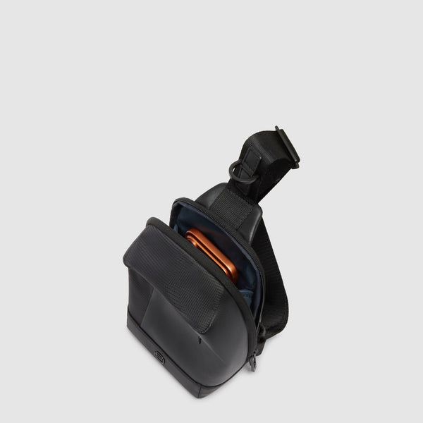 Crossbody Phone Bag in Recycled Fabric with RFID Protection - 4