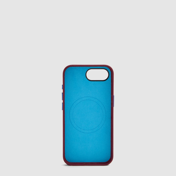 MagSafe® Leather Case for iPhone® 17 – Blue Square - Red - photo 2