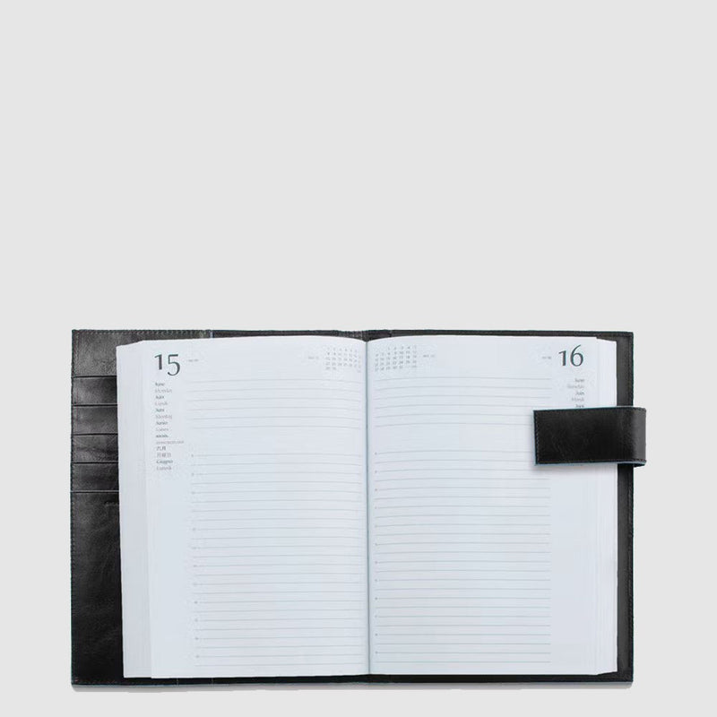Daily Leather Planner with Magnetic Closure - Black - photo 2