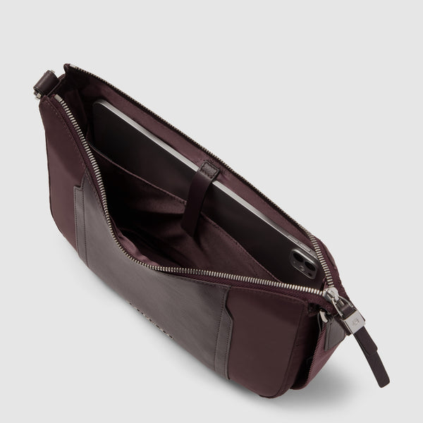 Women's iPad® mini Shoulder Bag with RFID Protection - Dark burgundy - photo 4