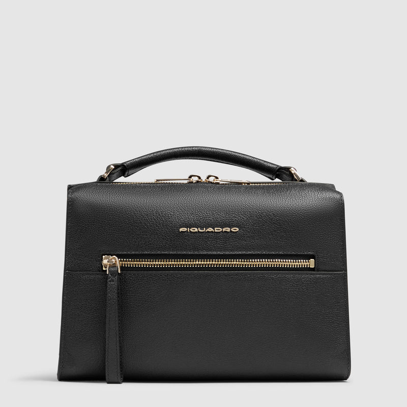 Women's Leather Shoulder Bag for iPad® mini - Black
