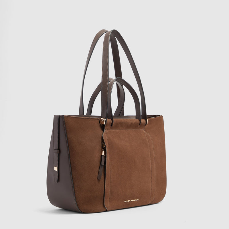Sac à ordinateur 14" femme - Daim noyer foncé - photo 2