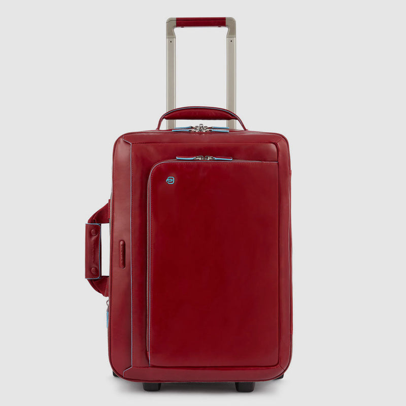 Trolley da cabina con porta abiti - rosso