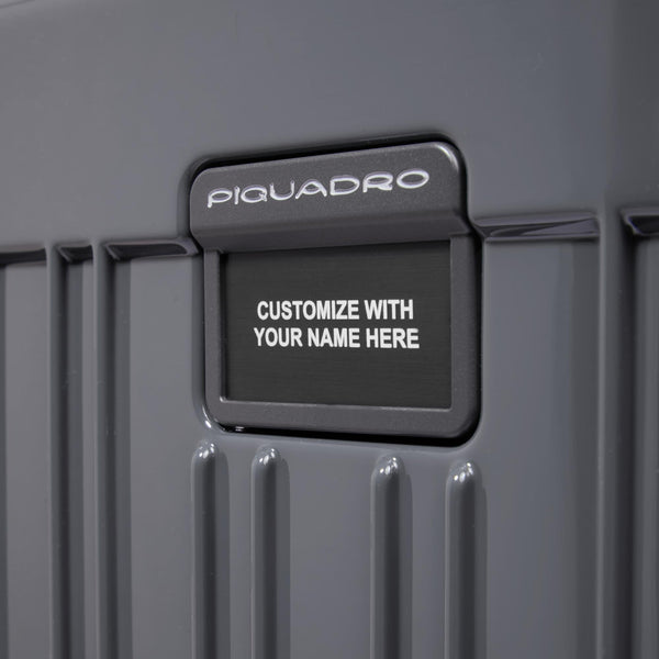 Hard Shell Cabin Suitcase with USB Ports - Grey - photo 7