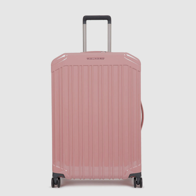Trolley medio rigido a quattro ruote - rosa