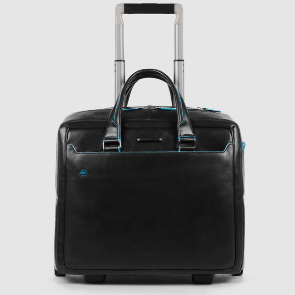 Customisable Leather Pilot Case for 15.6" Laptops - Black