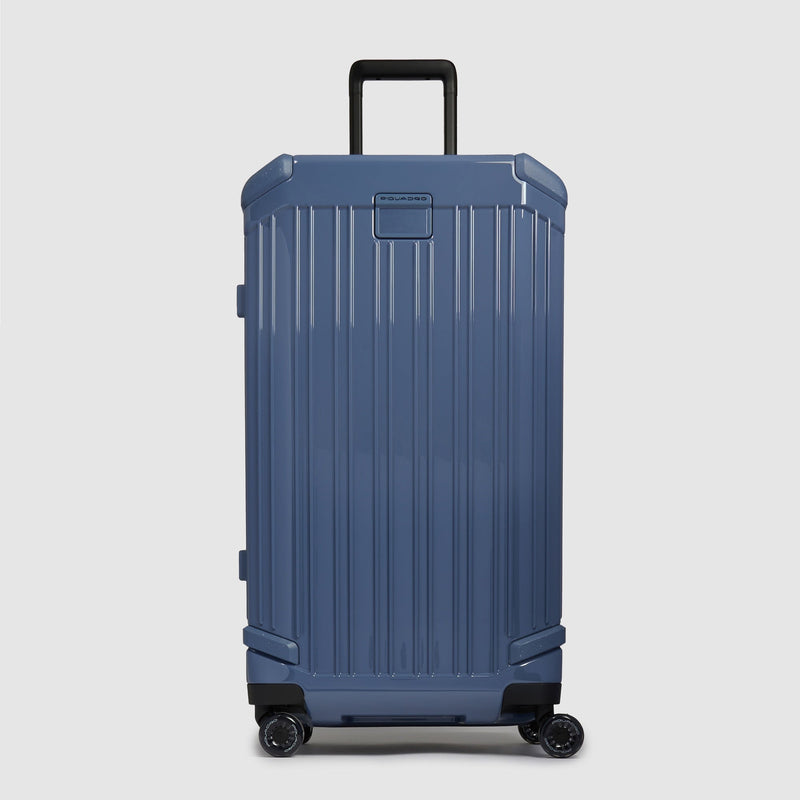 Trolley rigido a 4 ruote modello trunk - blu avio