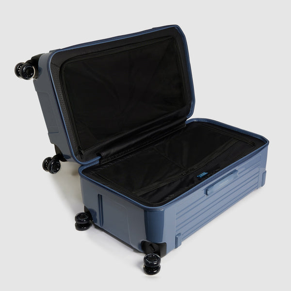 Valise trolley à 4 roues format trunk - Bleu aviation - photo 4
