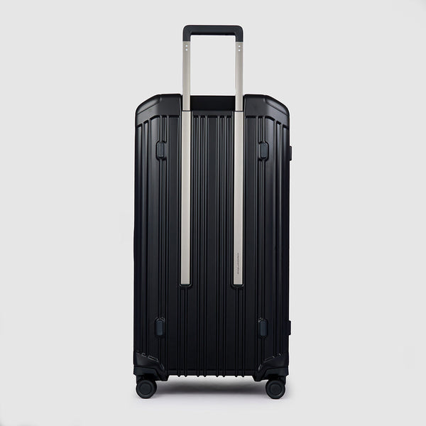 Polycarbonate Trunk Luggage, 4 Wheels & TSA Lock - Matt black - photo 3