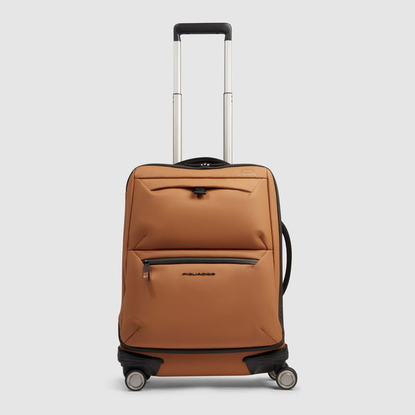 Slim 4-Wheel Water-Resistant Cabin Suitcase - Brick
