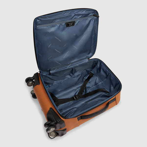 Slim 4-Wheel Water-Resistant Cabin Suitcase - Brick - photo 4