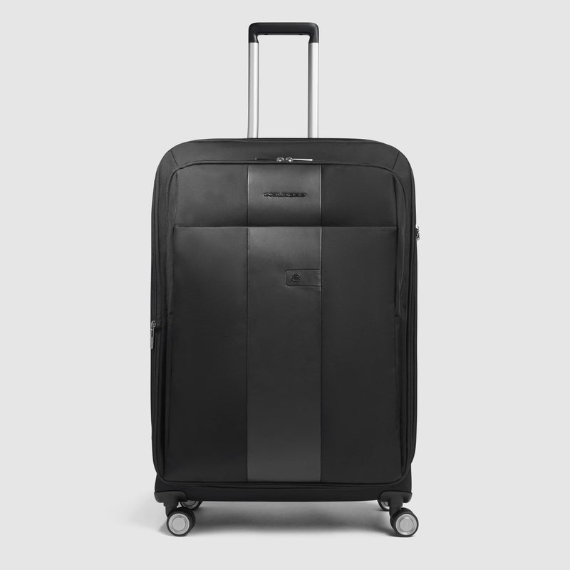 Trolley grande espandibile a 4 ruote - nero