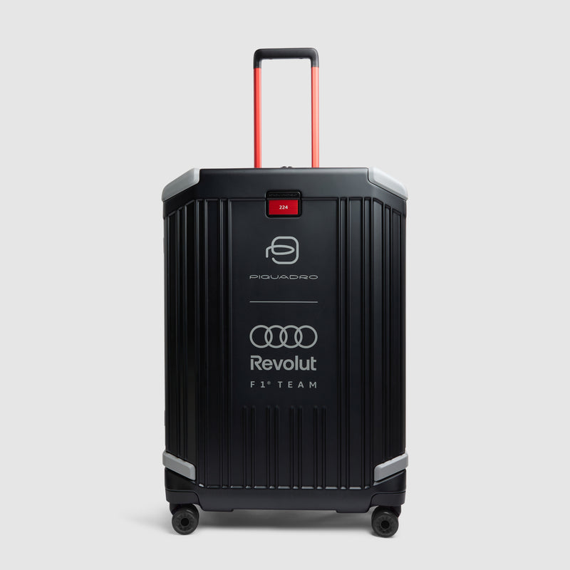 Trolley grande "Piquadro x Audi Revolut F1®" - Nero