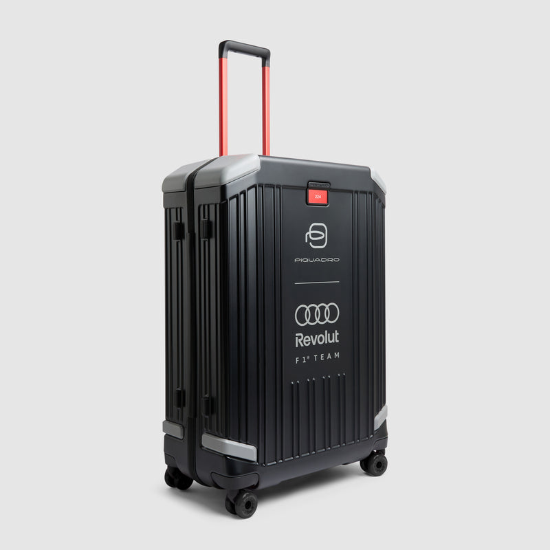 Trolley grande "Piquadro x Audi Revolut F1®" - Nero - foto 2