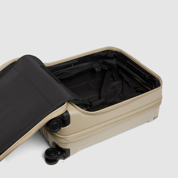 Valise cabine pour ordinateur avec deux ouvertures - Beige mat - photo 13