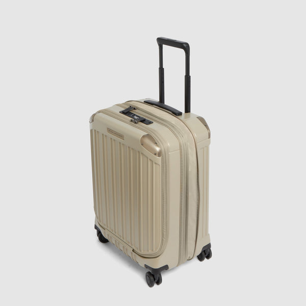 Valise cabine pour ordinateur avec deux ouvertures - Beige mat - photo 8