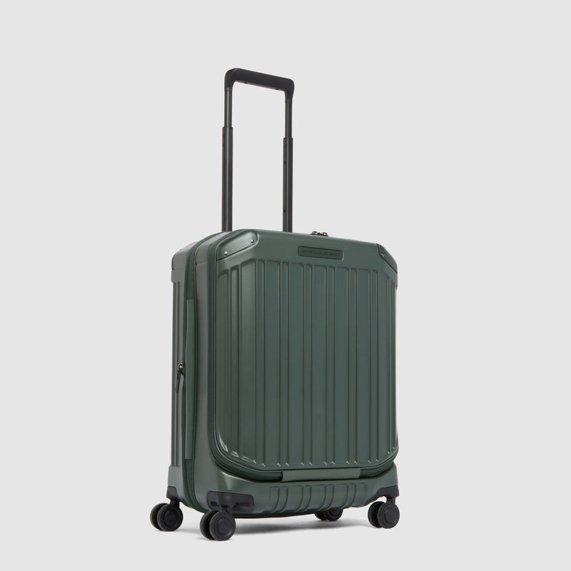 Expandable Hard Cabin Suitcase for 17.3" Laptop - Matt green - photo 2