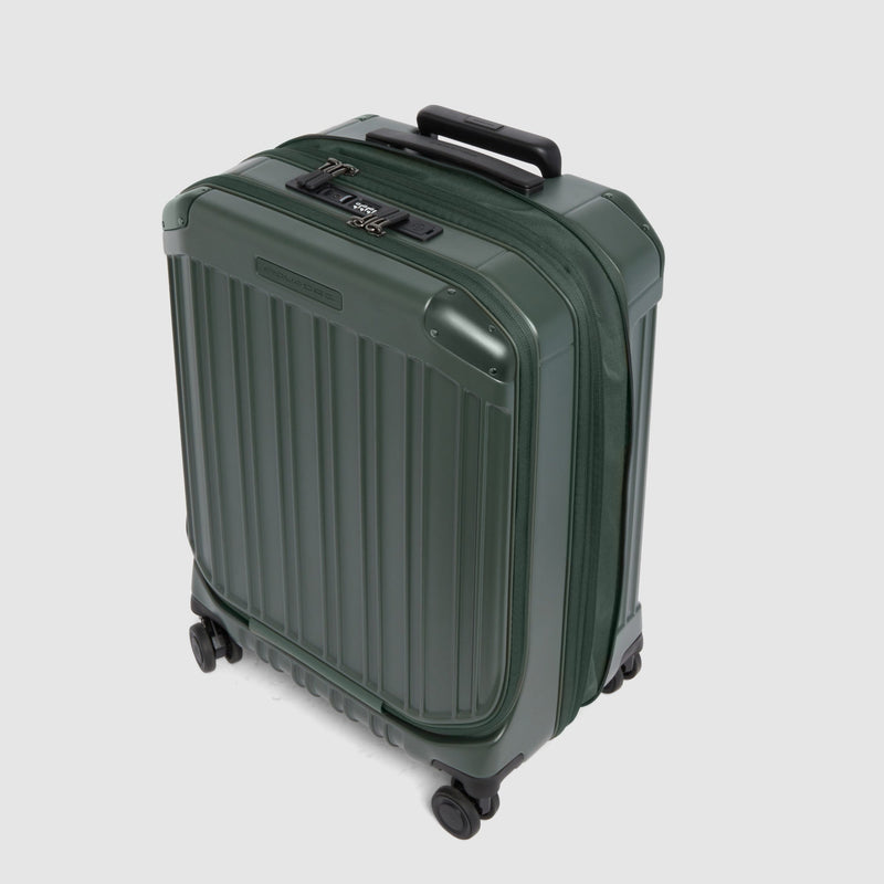 Expandable Hard Cabin Suitcase for 17.3" Laptop - Matt green - photo 7