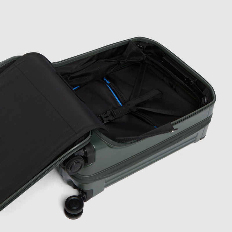 Expandable Hard Cabin Suitcase for 17.3" Laptop - Matt green - photo 9