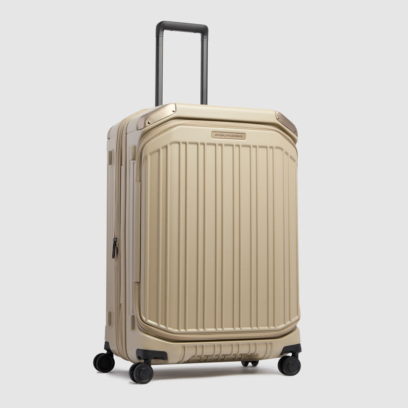 Expandable Hardside Spinner Suitcase with TSA Lock - Matt beige - photo 2